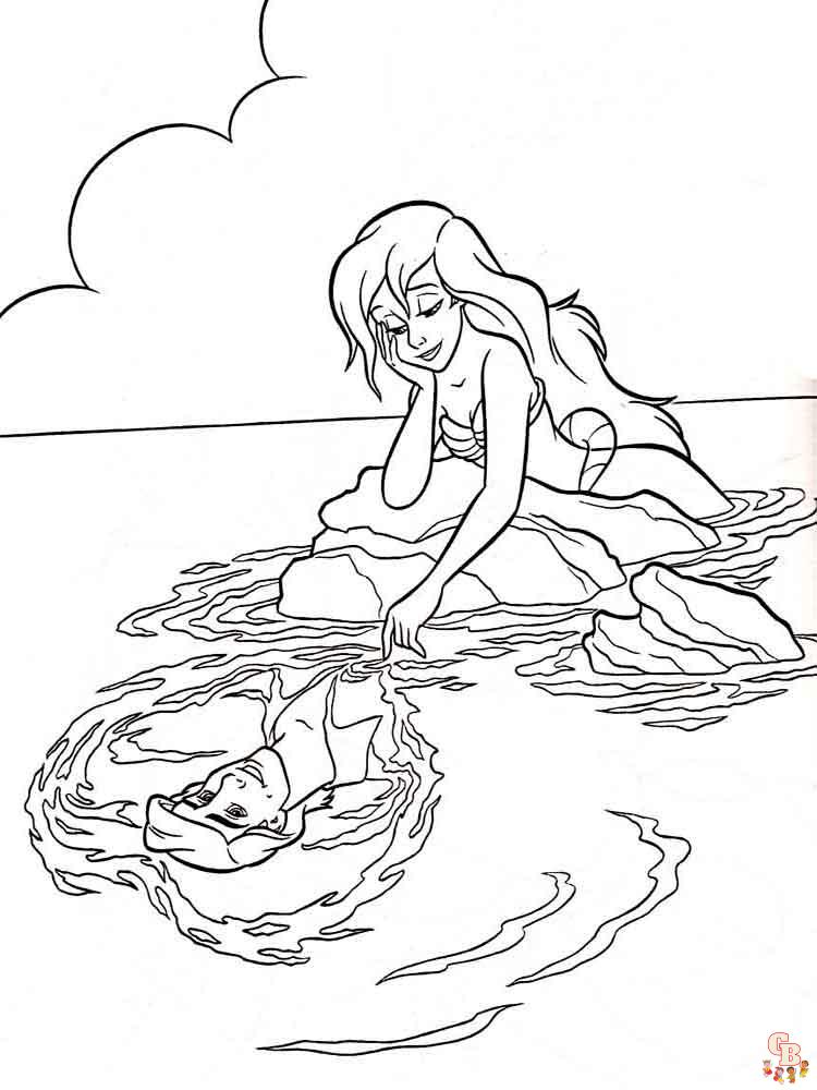 La Petite Sirene coloriage