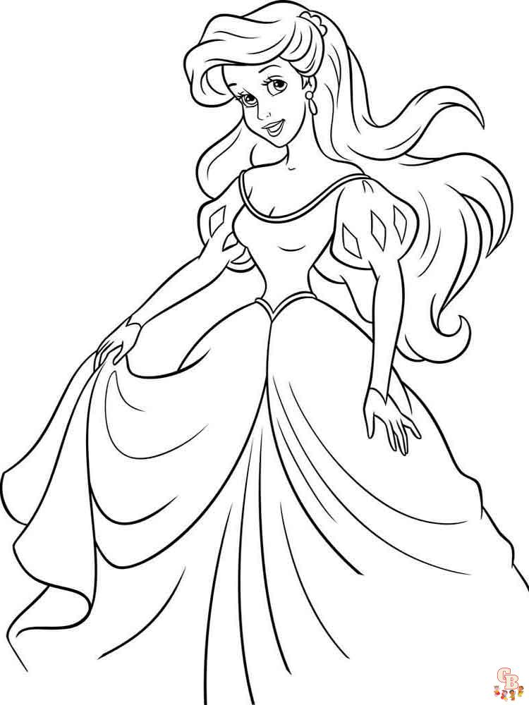 La Petite Sirene coloriage