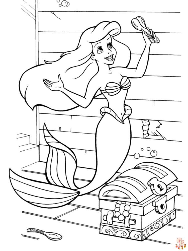 La Petite Sirene coloriage