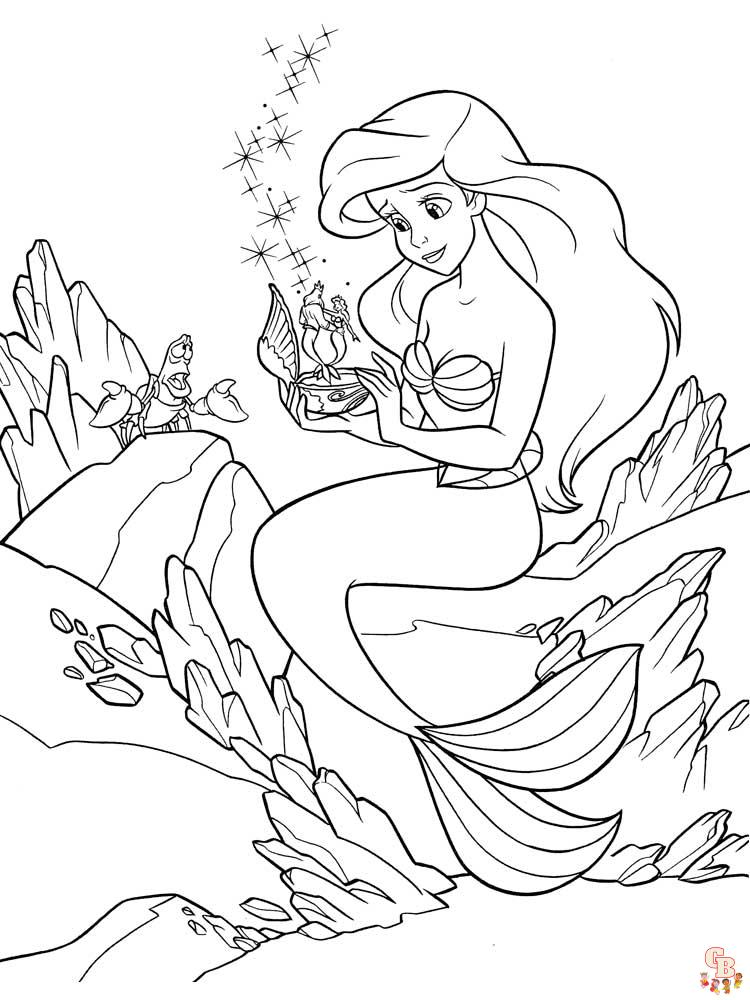 La Petite Sirene coloriage