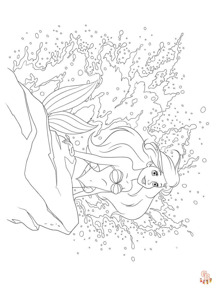 La Petite Sirene coloriage