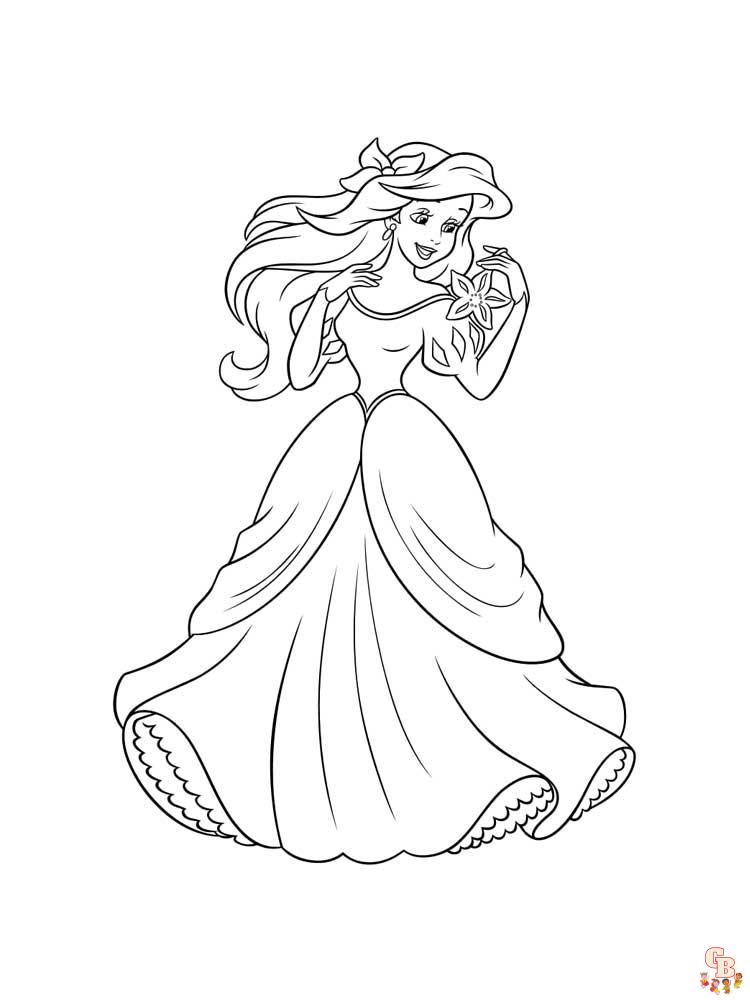 La Petite Sirene coloriage