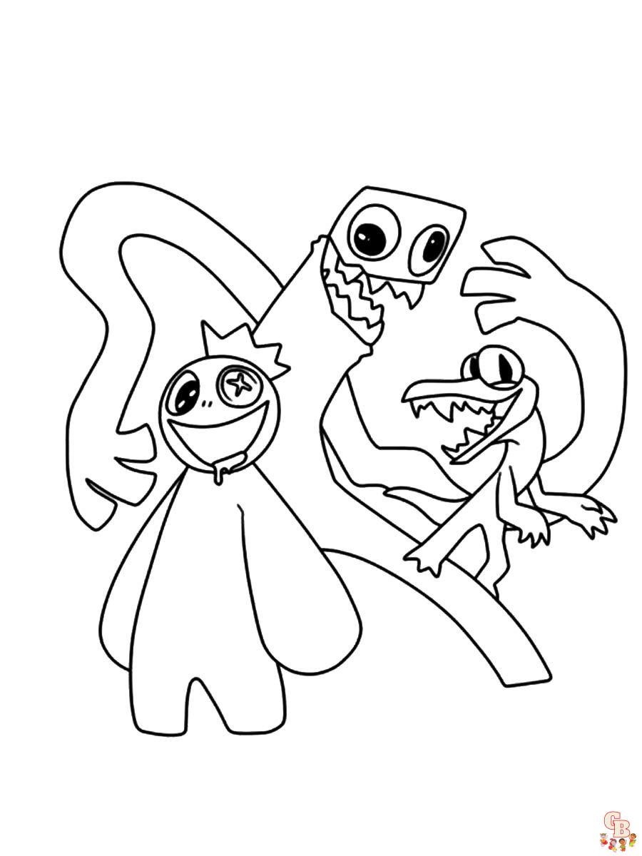 Rainbow Friends coloriage