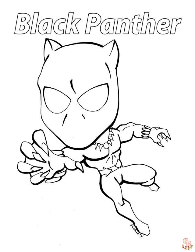 coloriage Black Panther