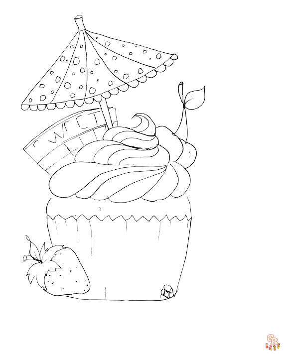 coloriage Cupcakes