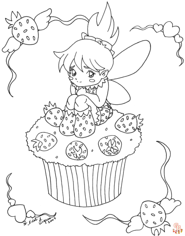 coloriage Cupcakes