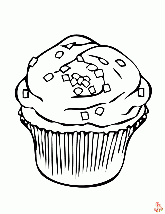 coloriage Cupcakes