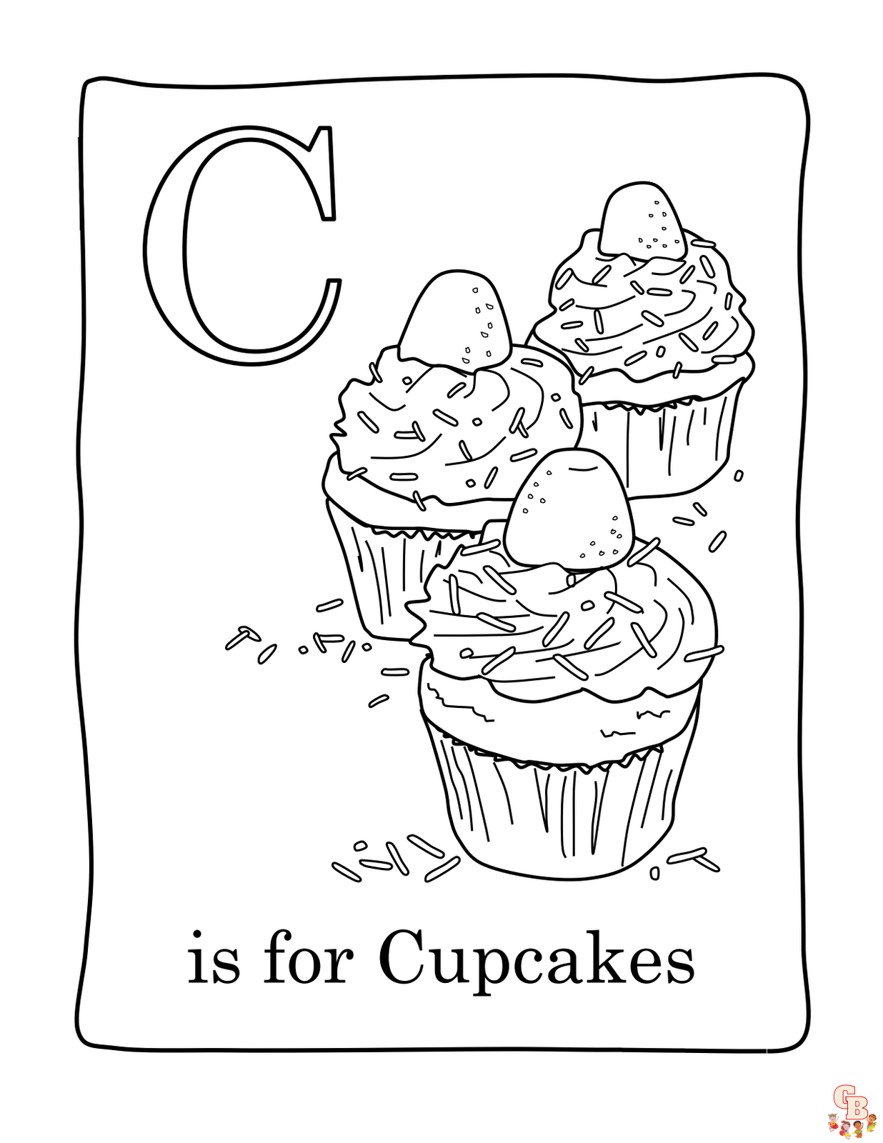 coloriage Cupcakes