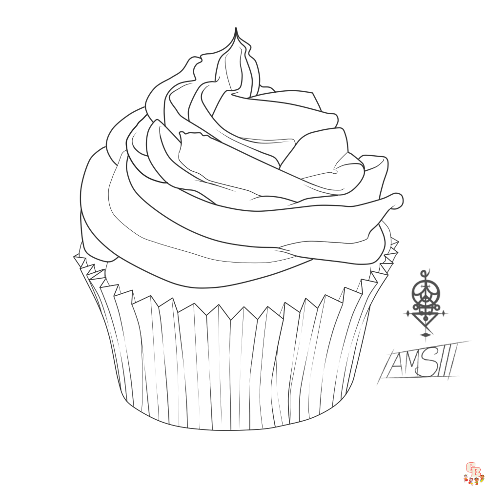 coloriage Cupcakes