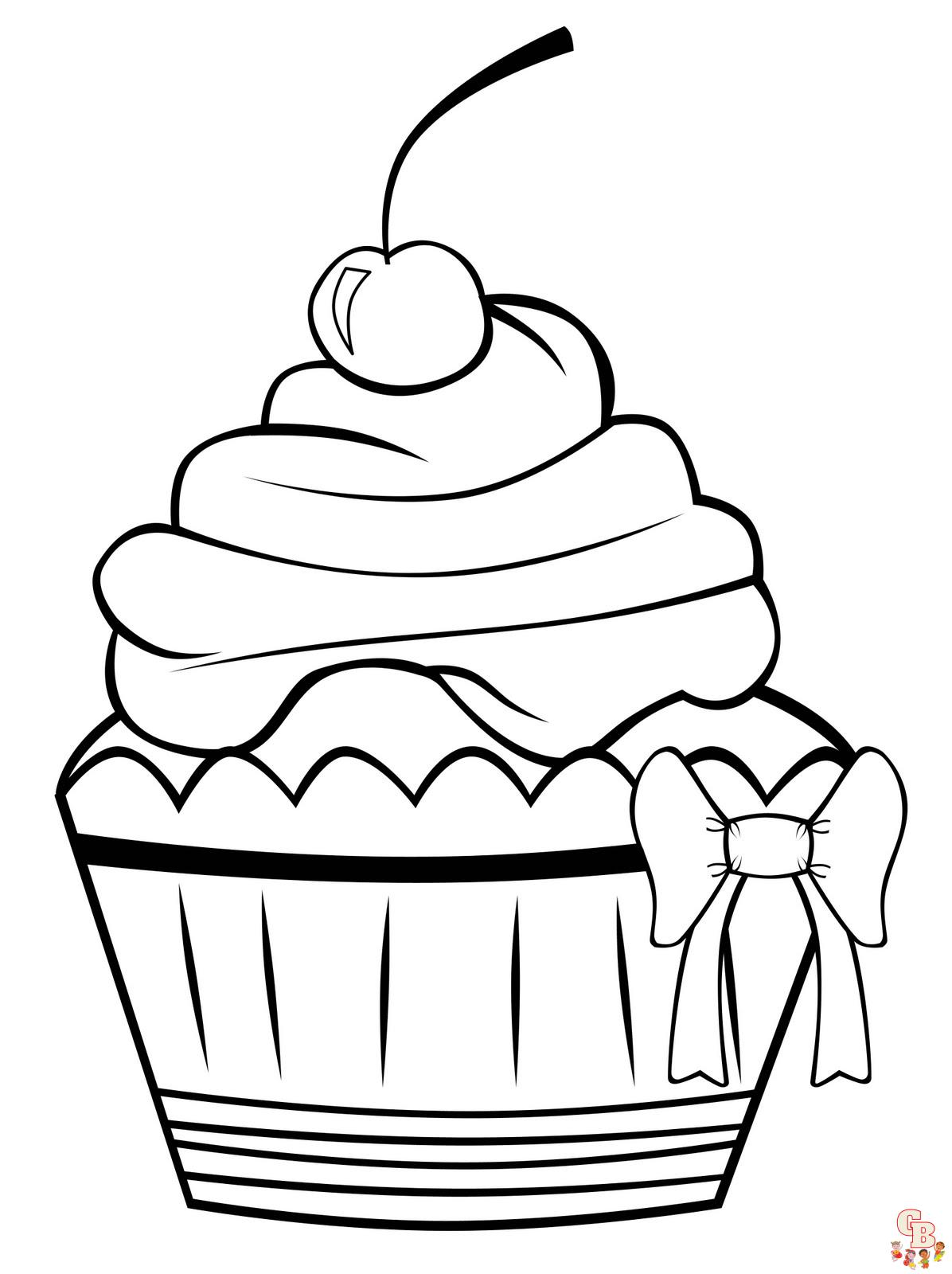 coloriage Cupcakes