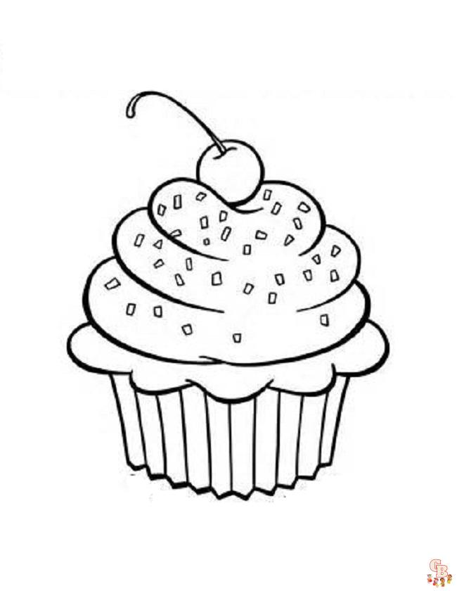 coloriage Cupcakes