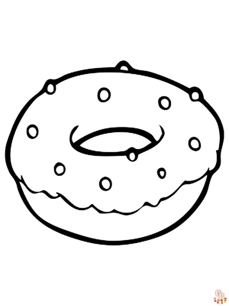 coloriage Donut