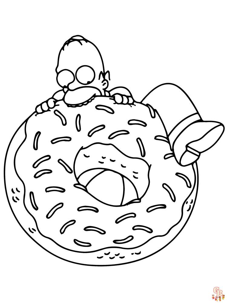 coloriage Donut