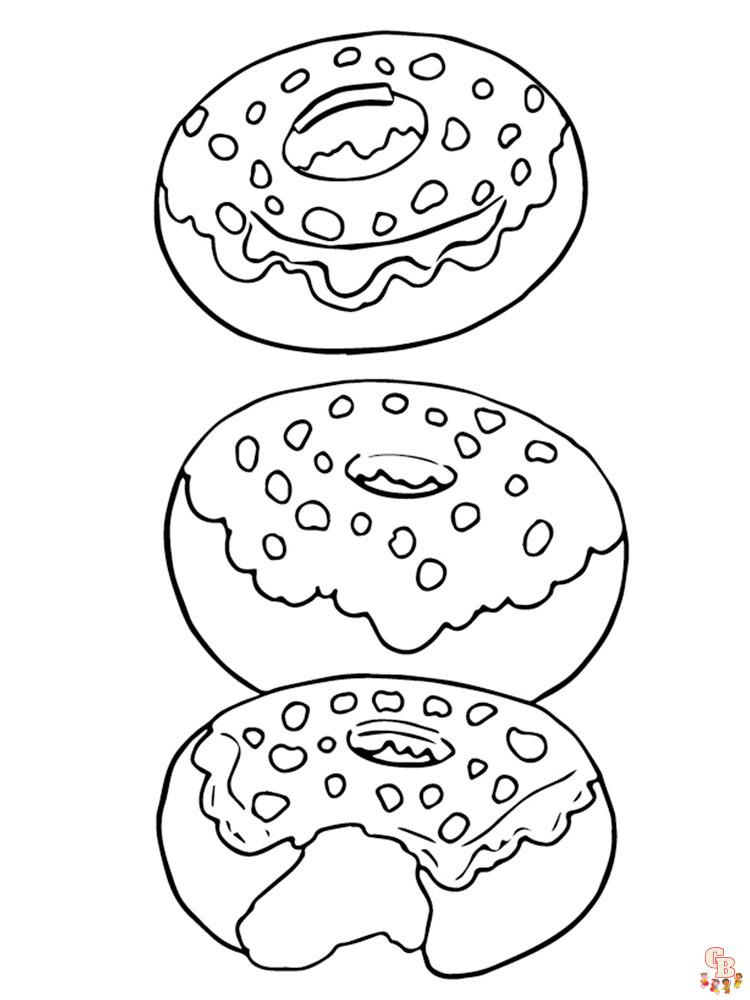 coloriage Donut