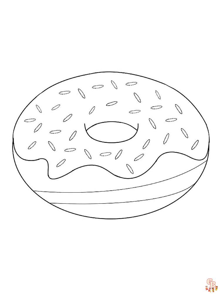 coloriage Donut