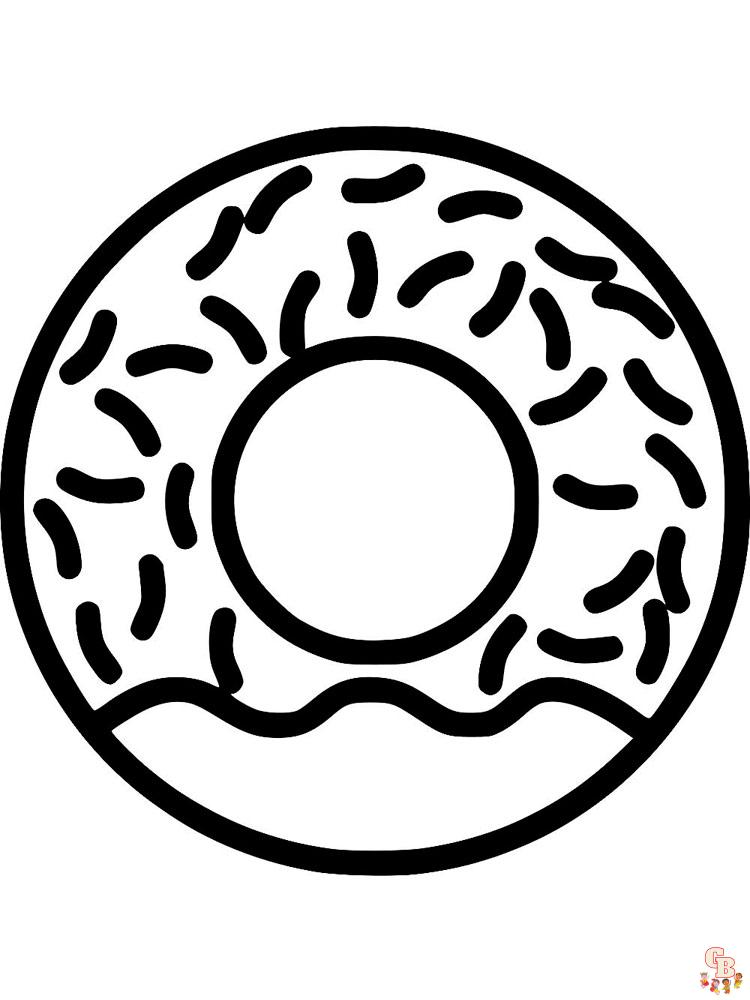 coloriage Donut