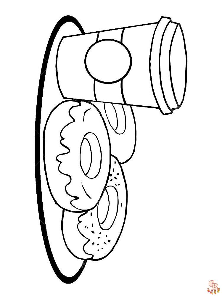 coloriage Donut