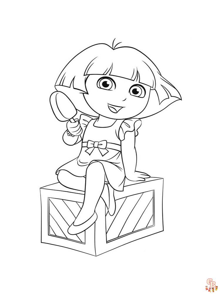 coloriage Dora