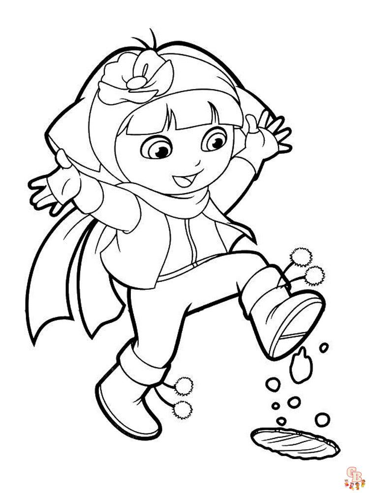 coloriage Dora