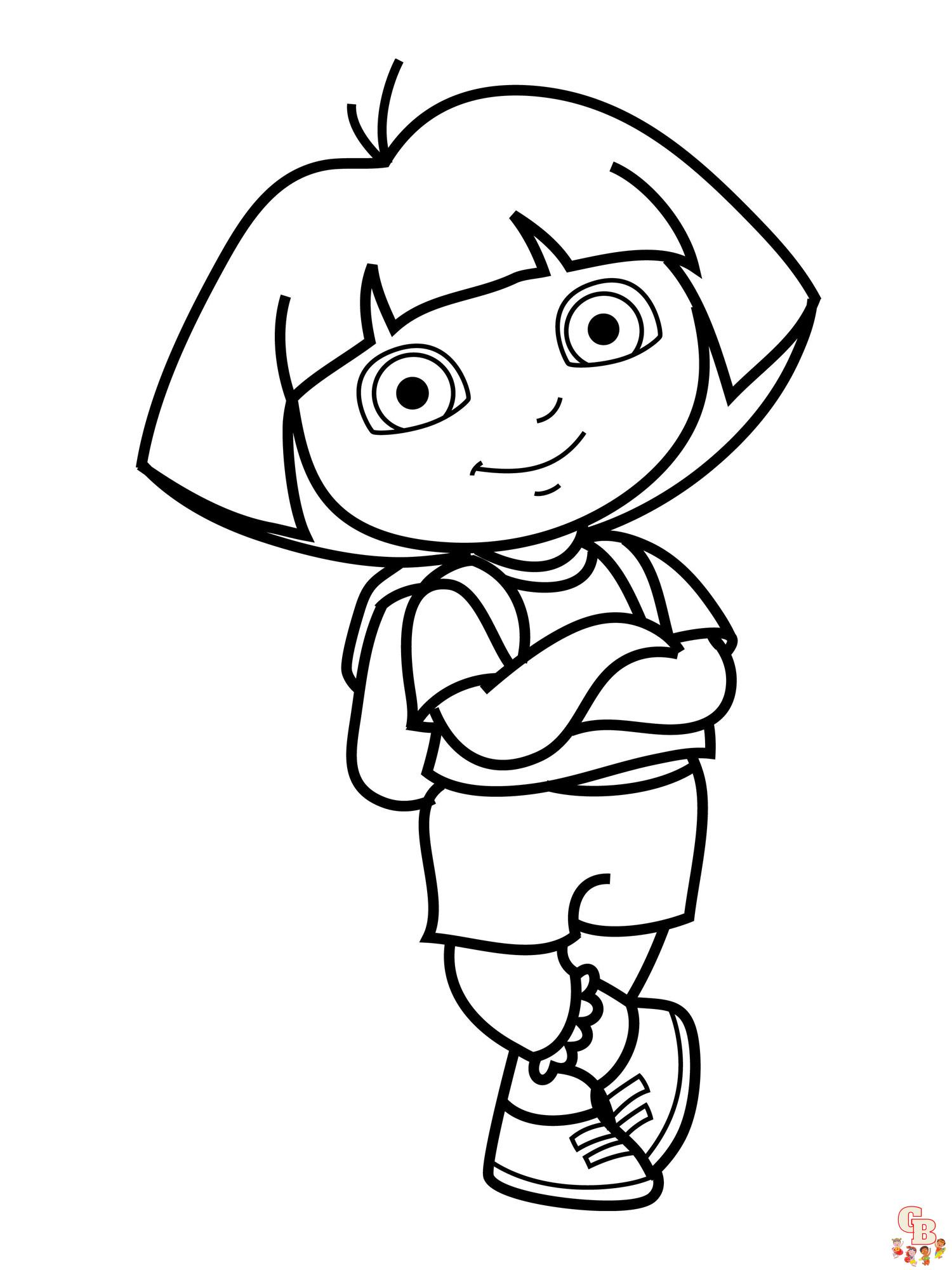 coloriage Dora