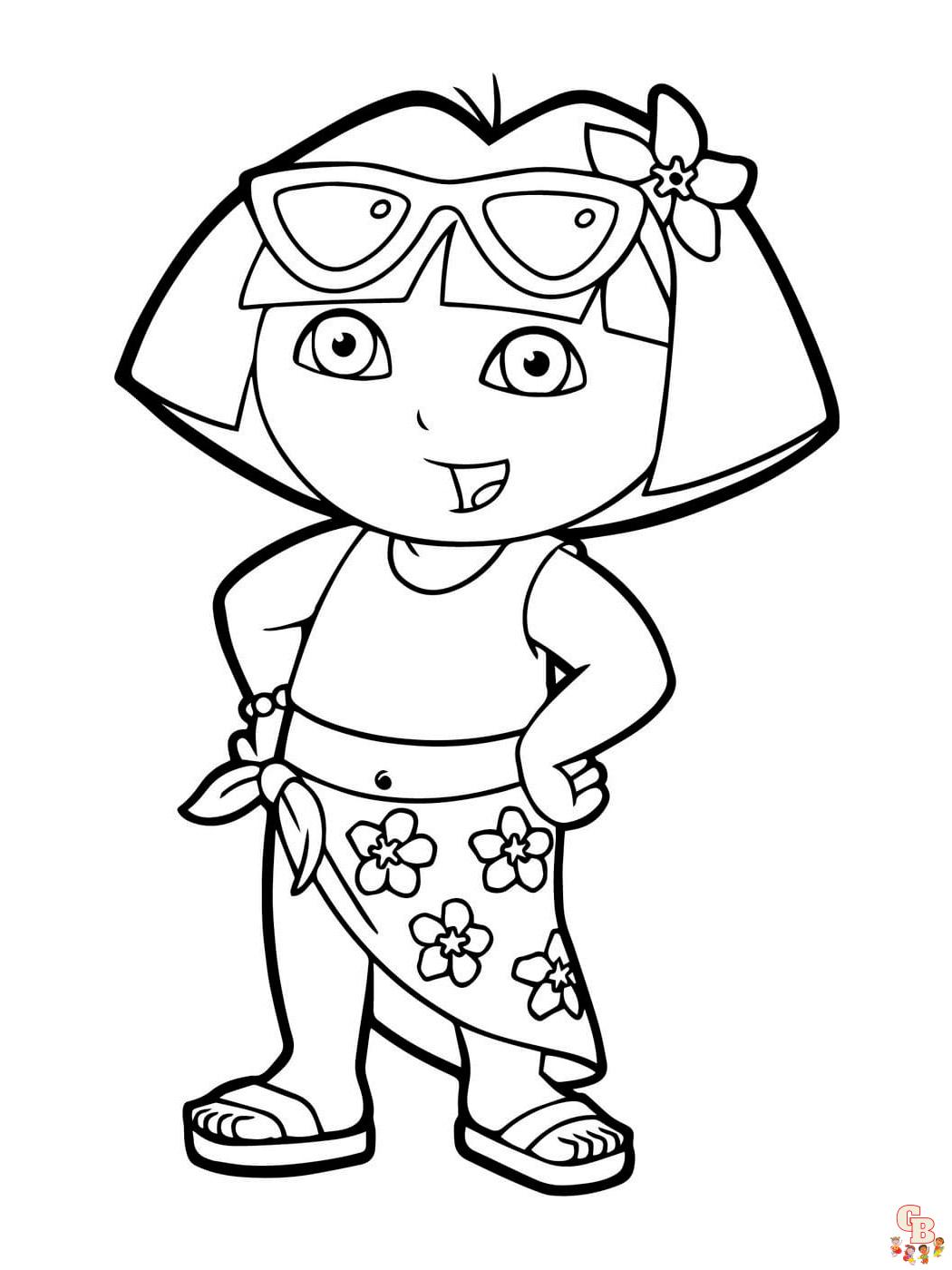 coloriage Dora