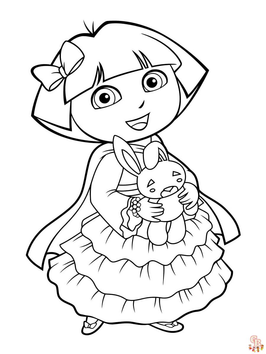 coloriage Dora