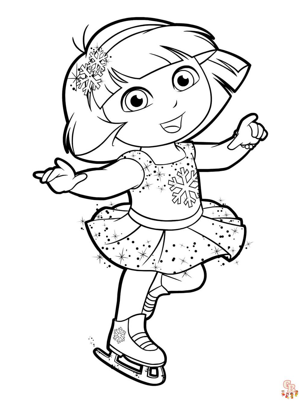 coloriage Dora