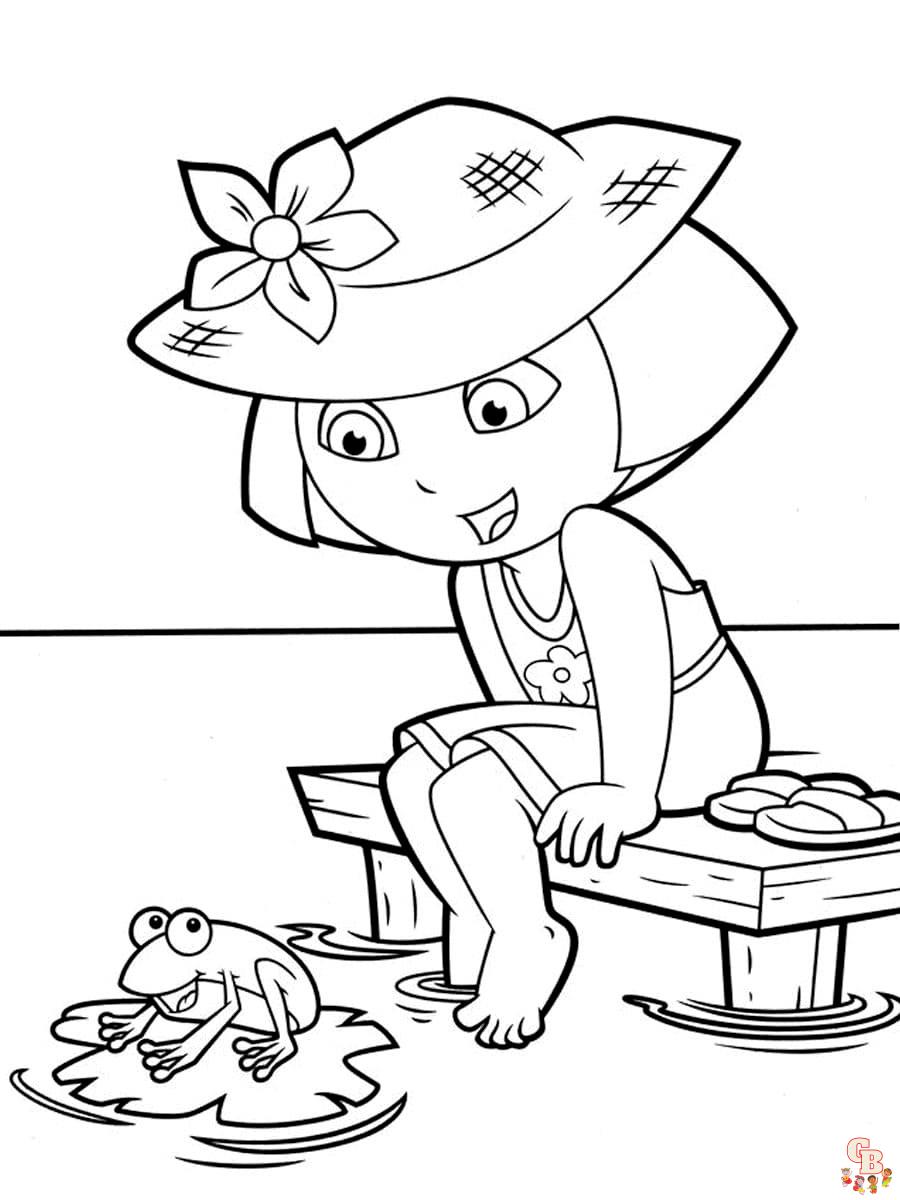 coloriage Dora