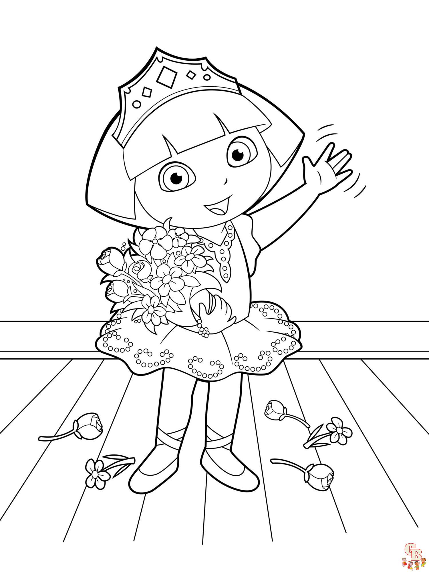 coloriage Dora