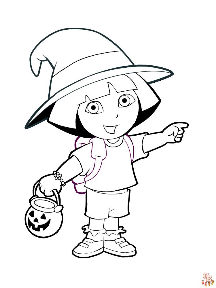 coloriage Dora