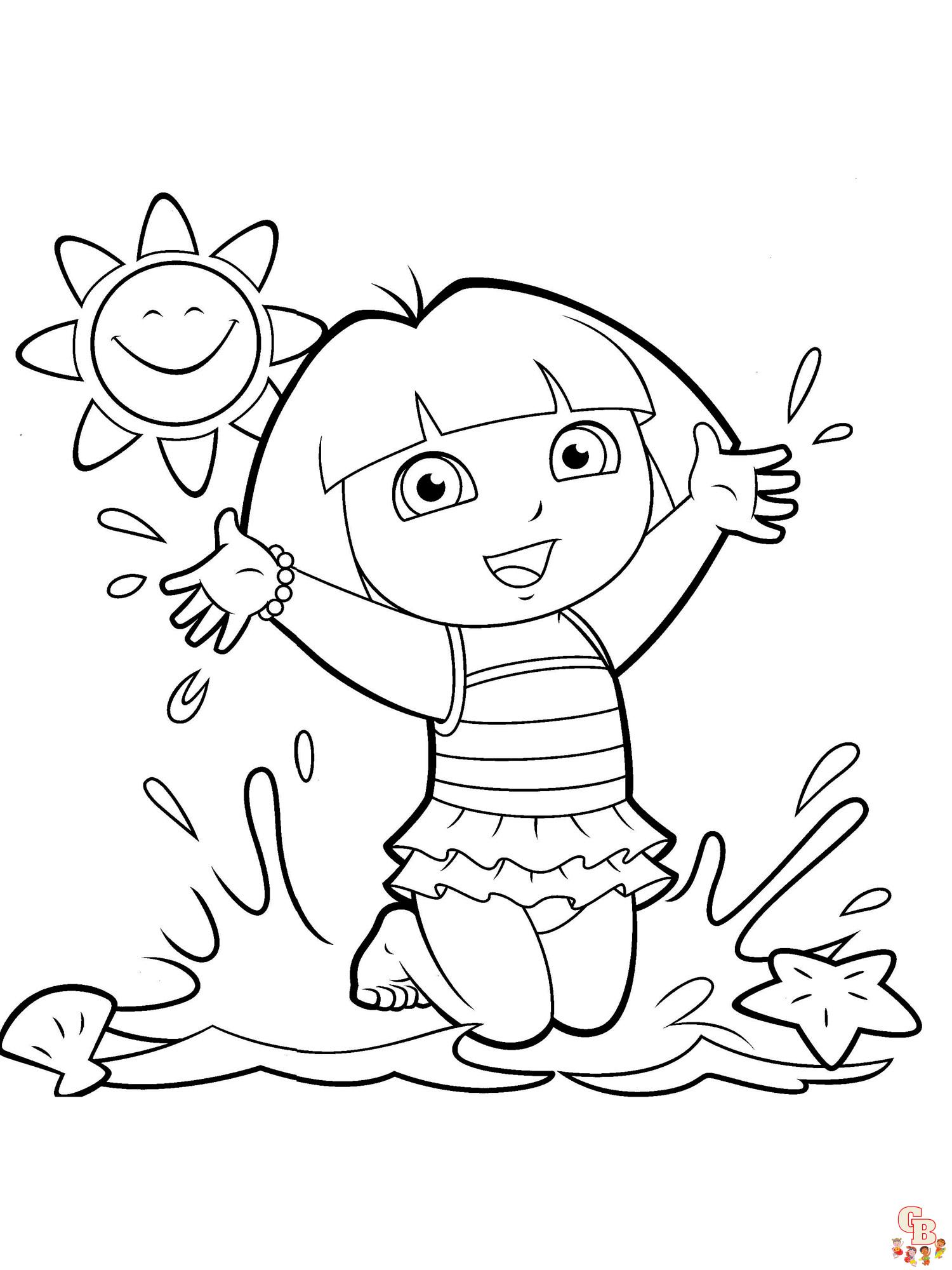 coloriage Dora