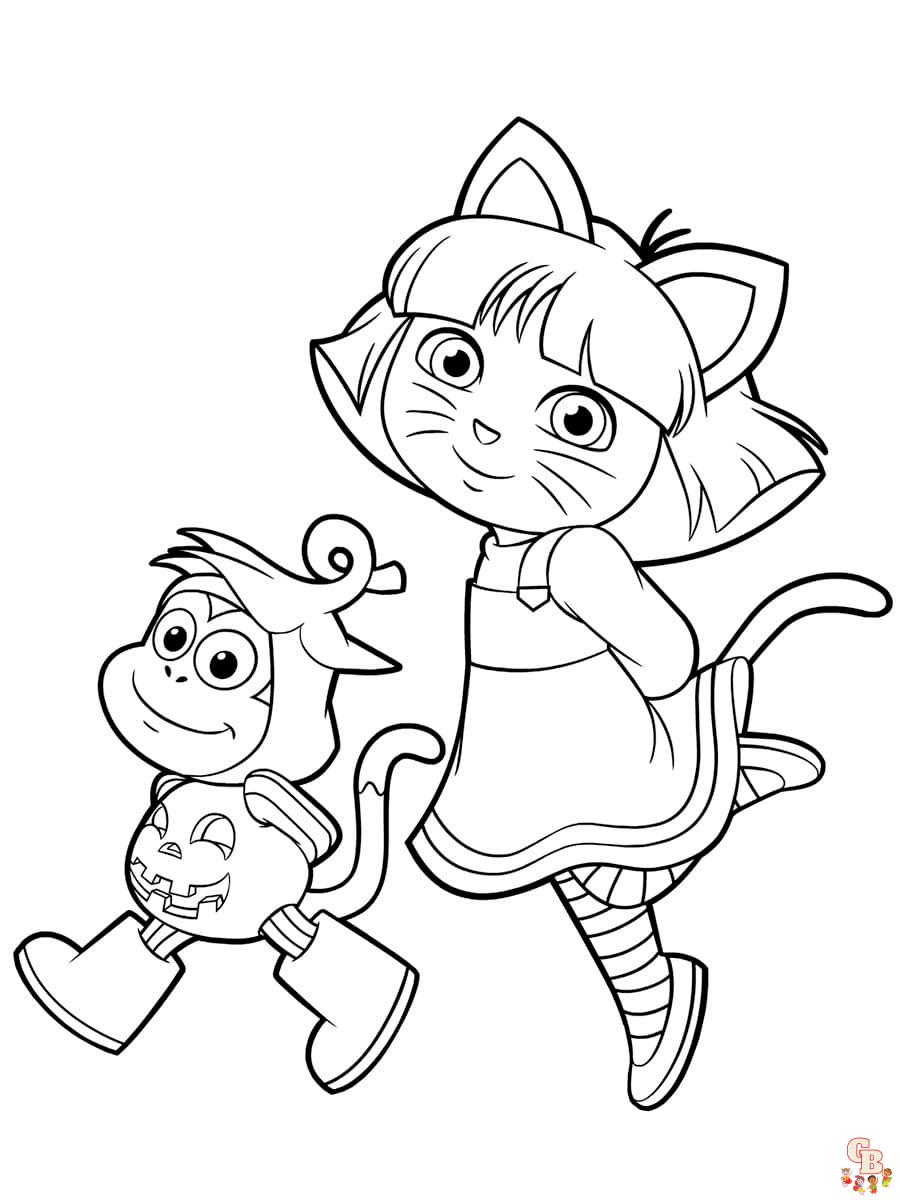 coloriage Dora