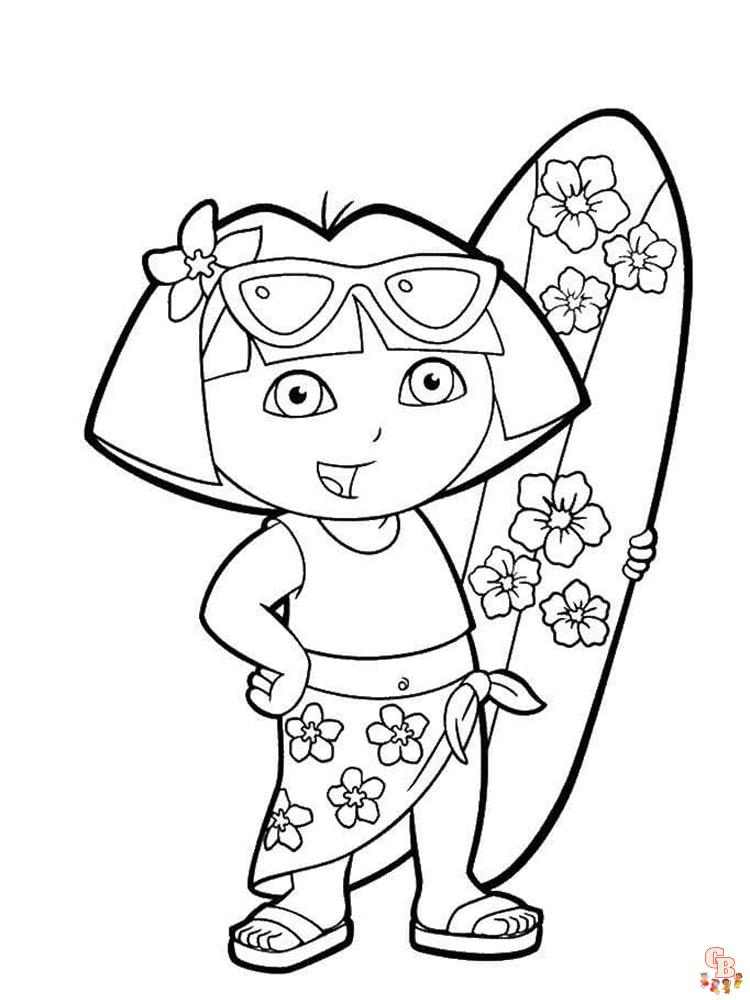 coloriage Dora