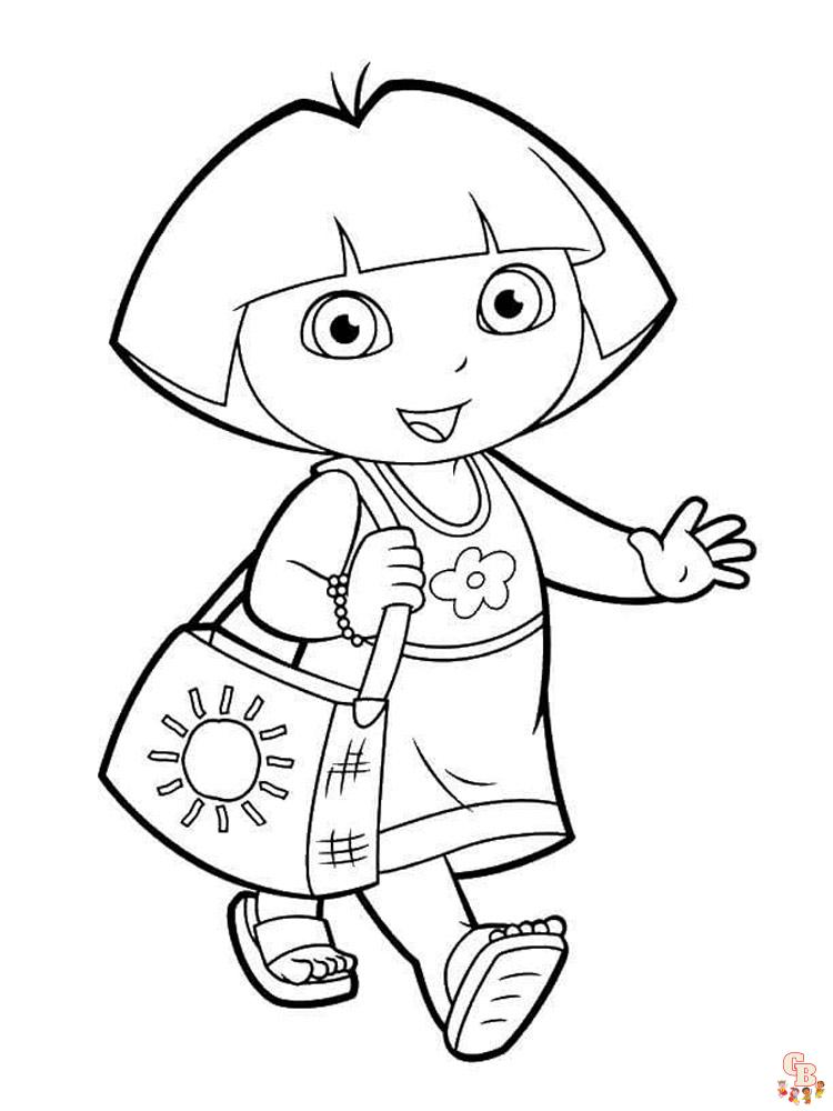 coloriage Dora