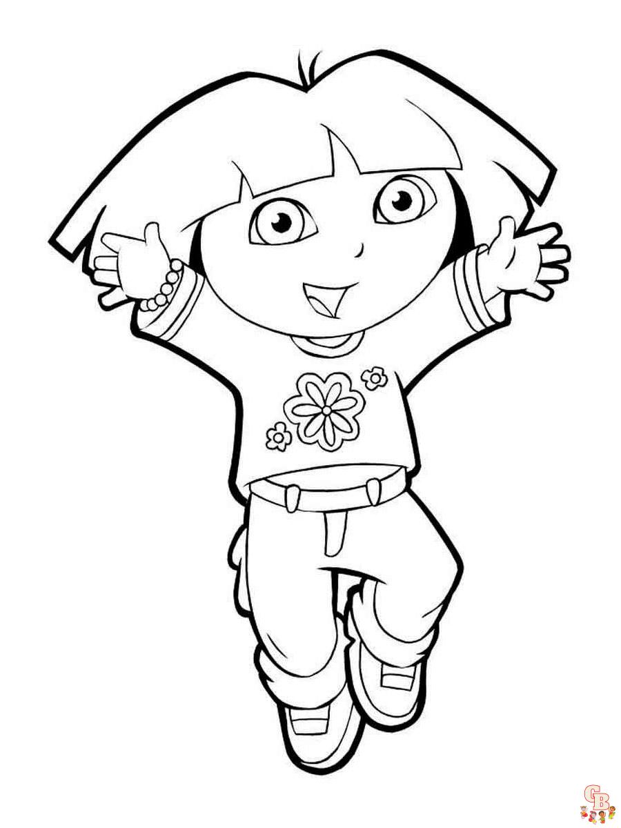 coloriage Dora