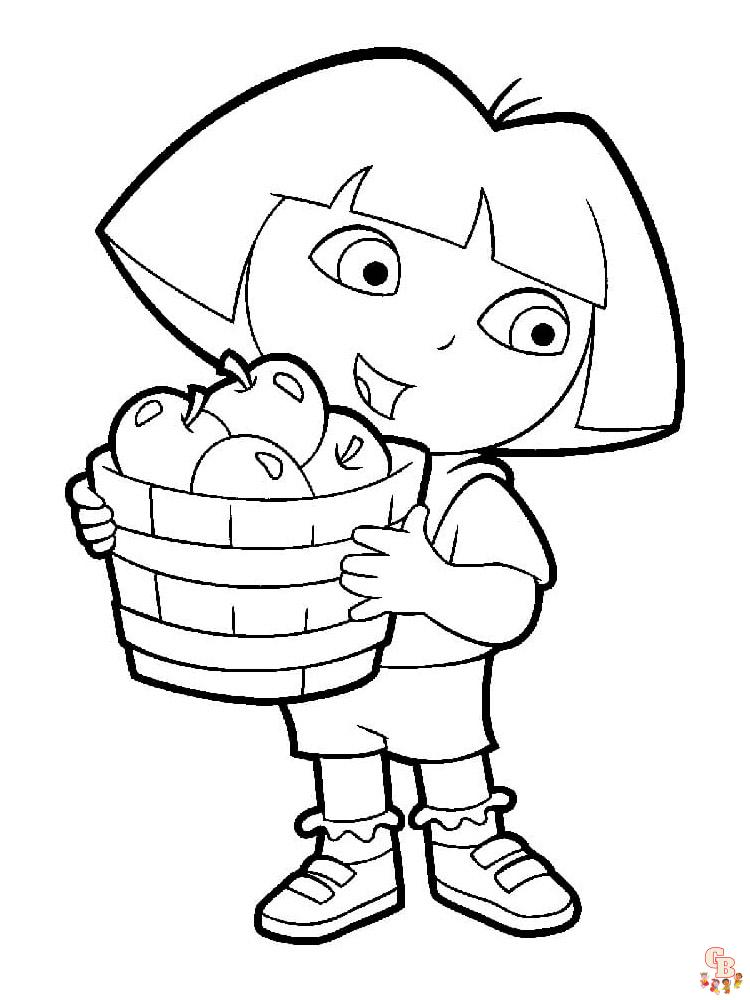 coloriage Dora