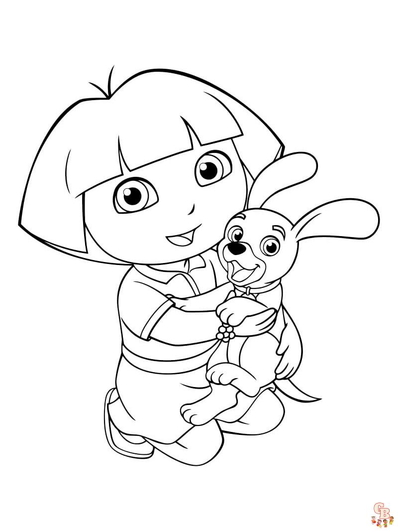 coloriage Dora