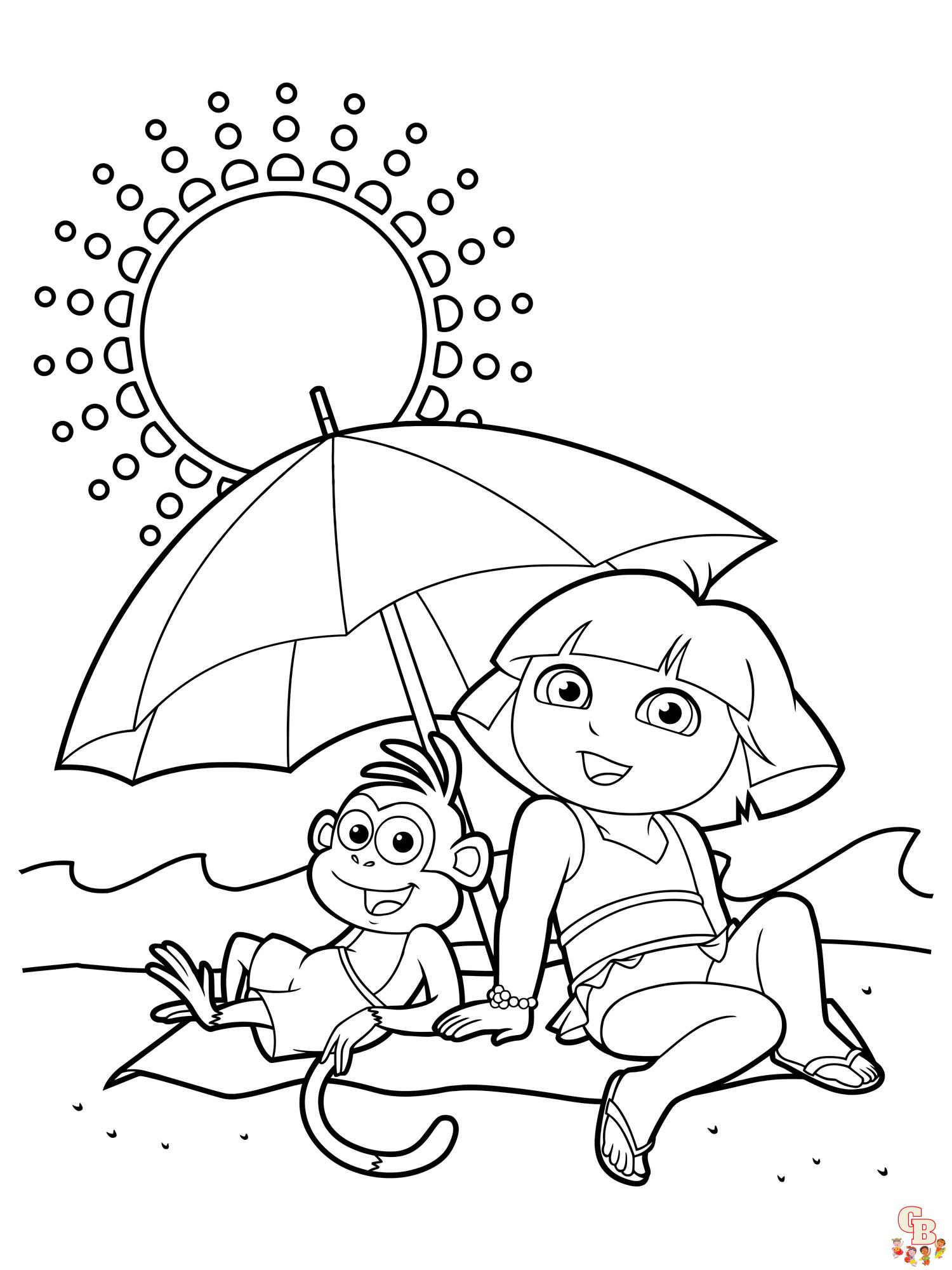 coloriage Dora