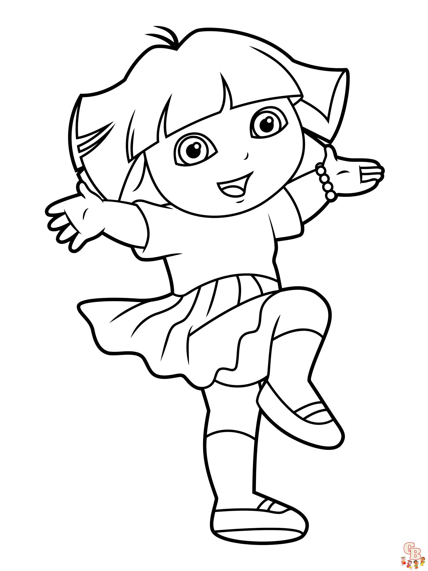 coloriage Dora