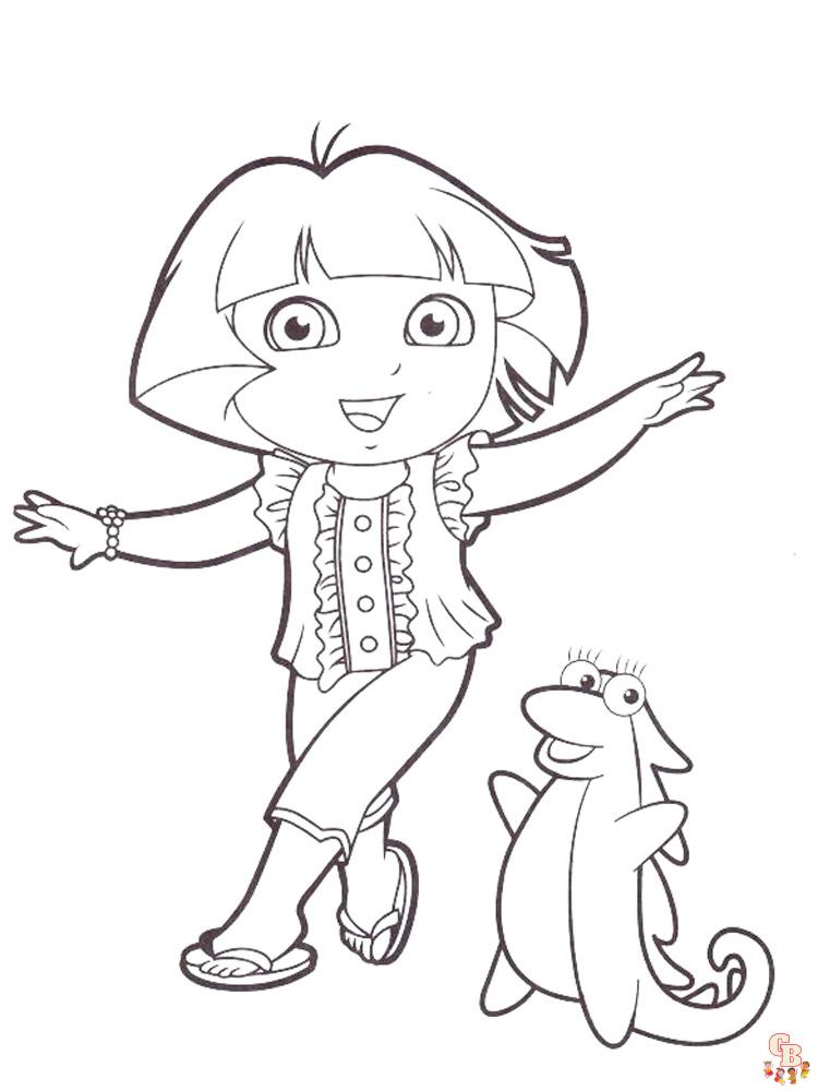 coloriage Dora