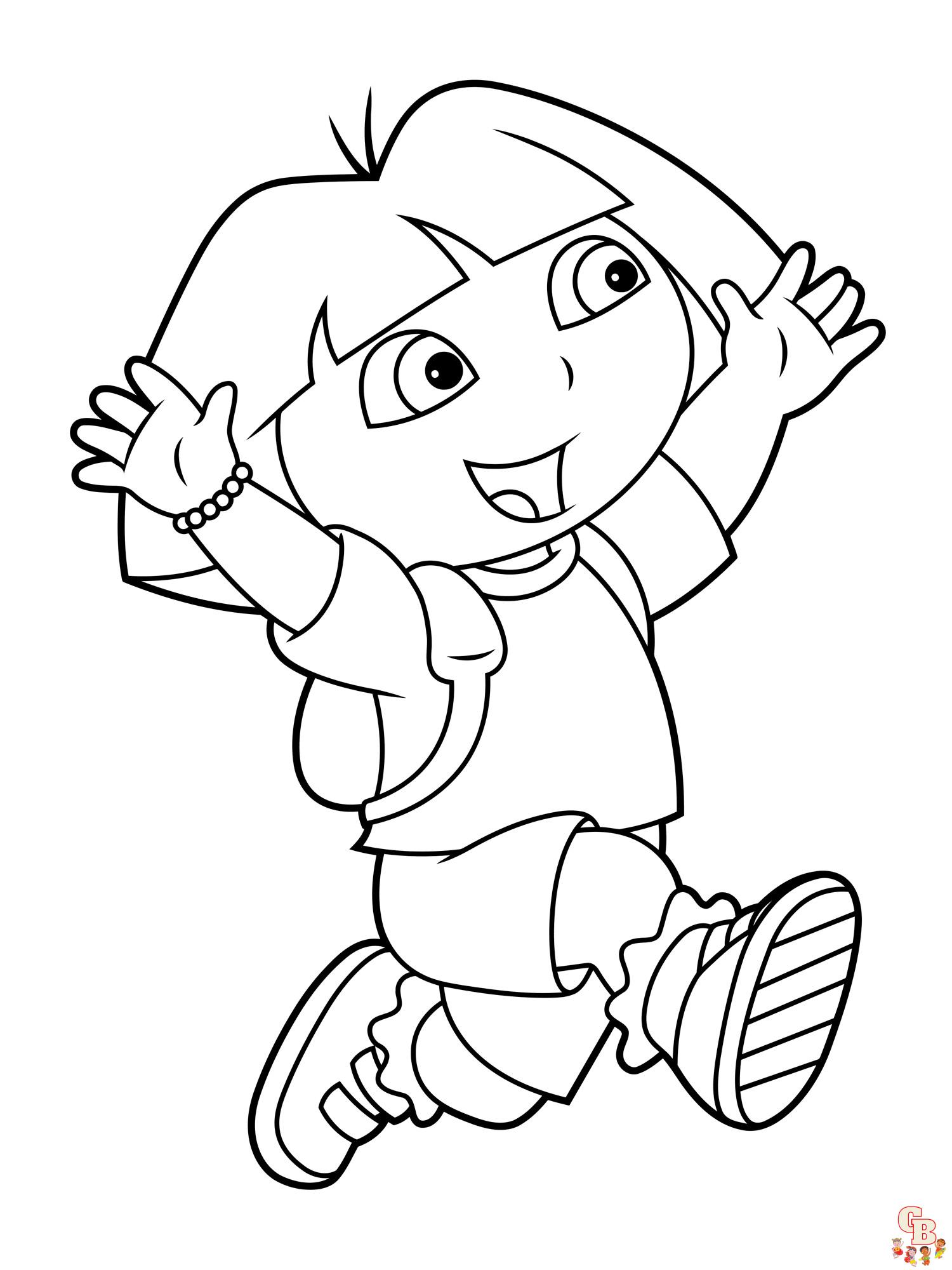 coloriage Dora