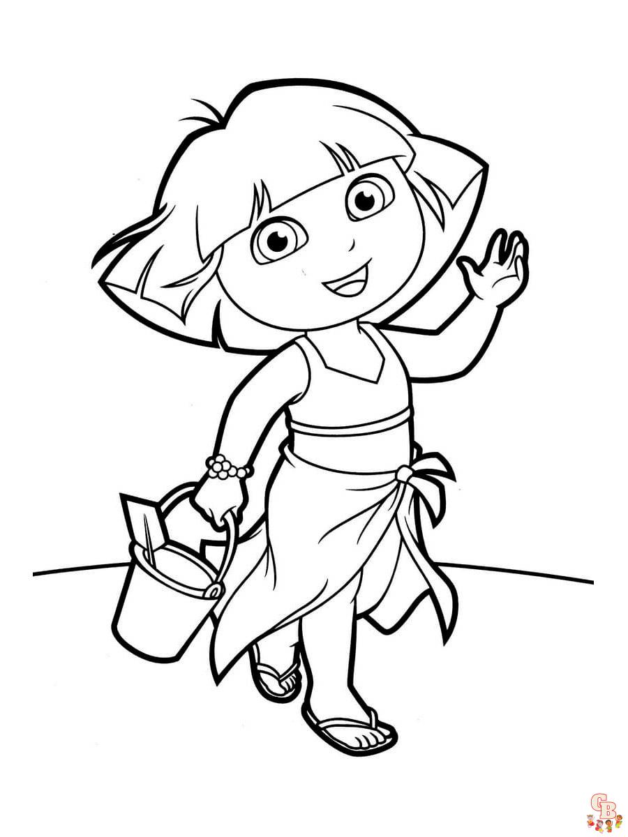 coloriage Dora