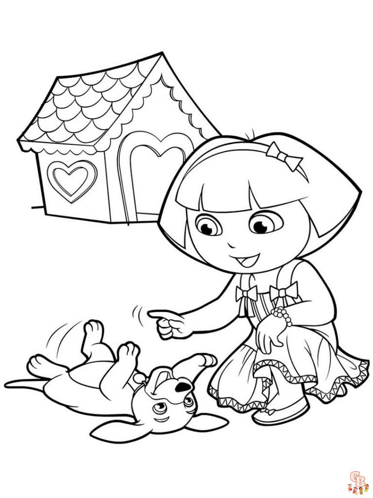 coloriage Dora