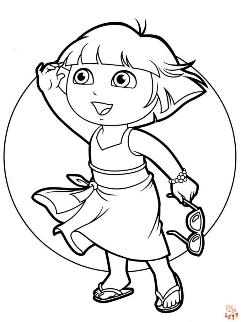 coloriage Dora