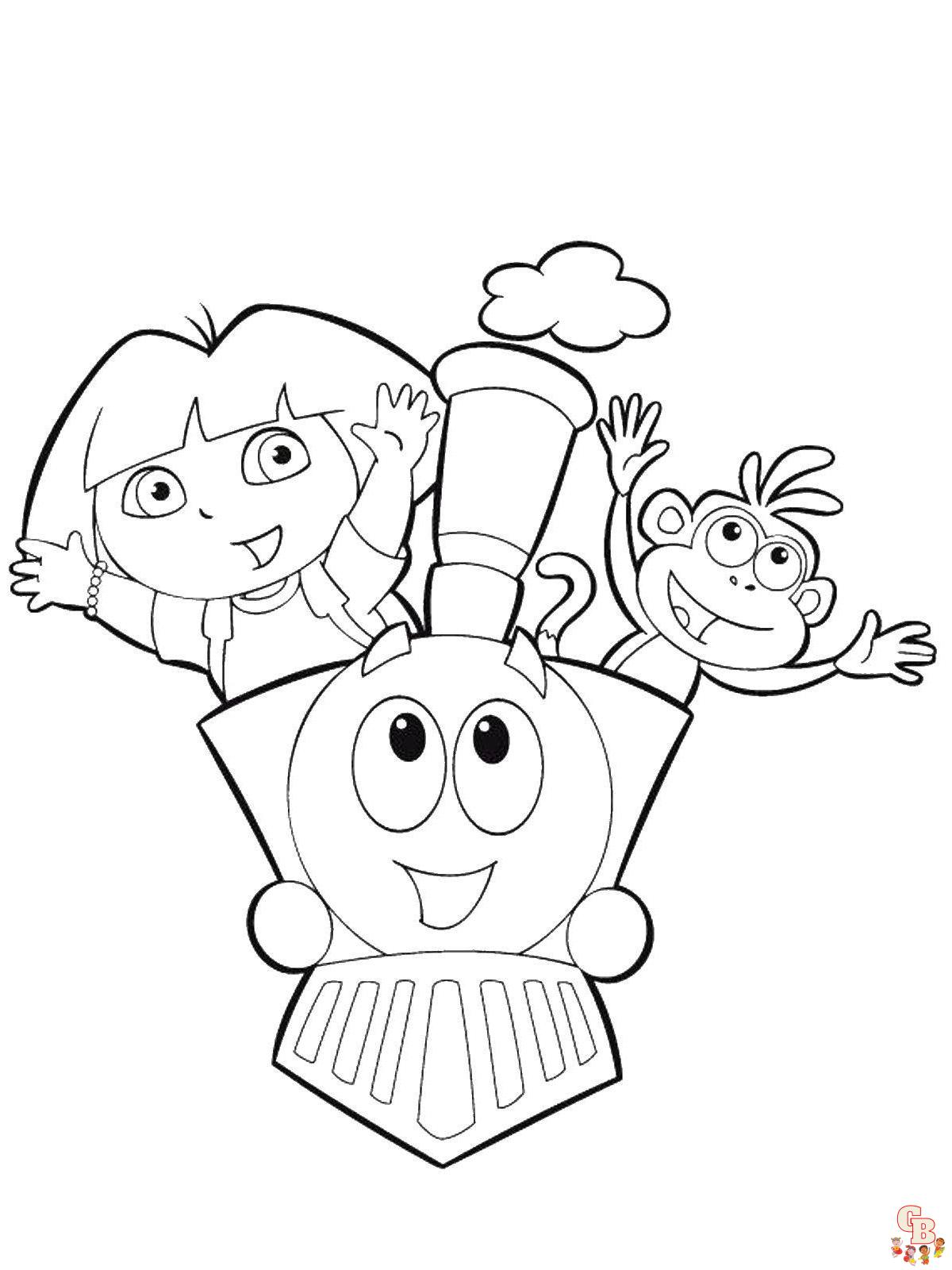 coloriage Dora