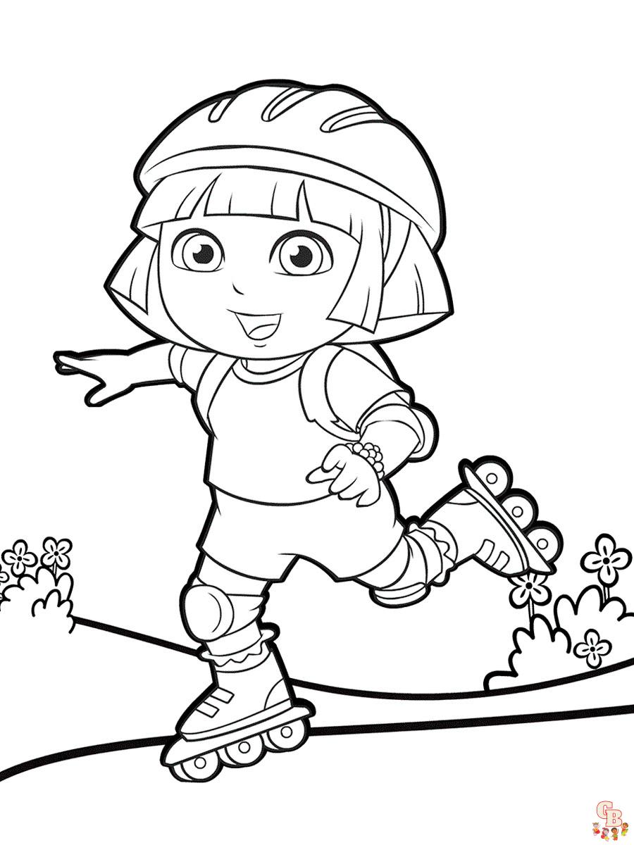 coloriage Dora