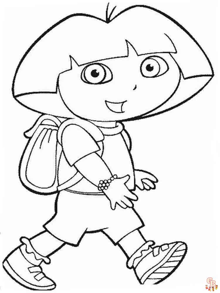 coloriage Dora