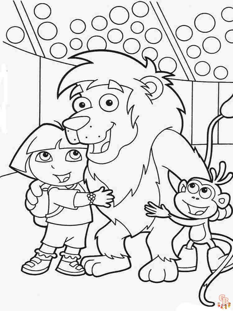 coloriage Dora