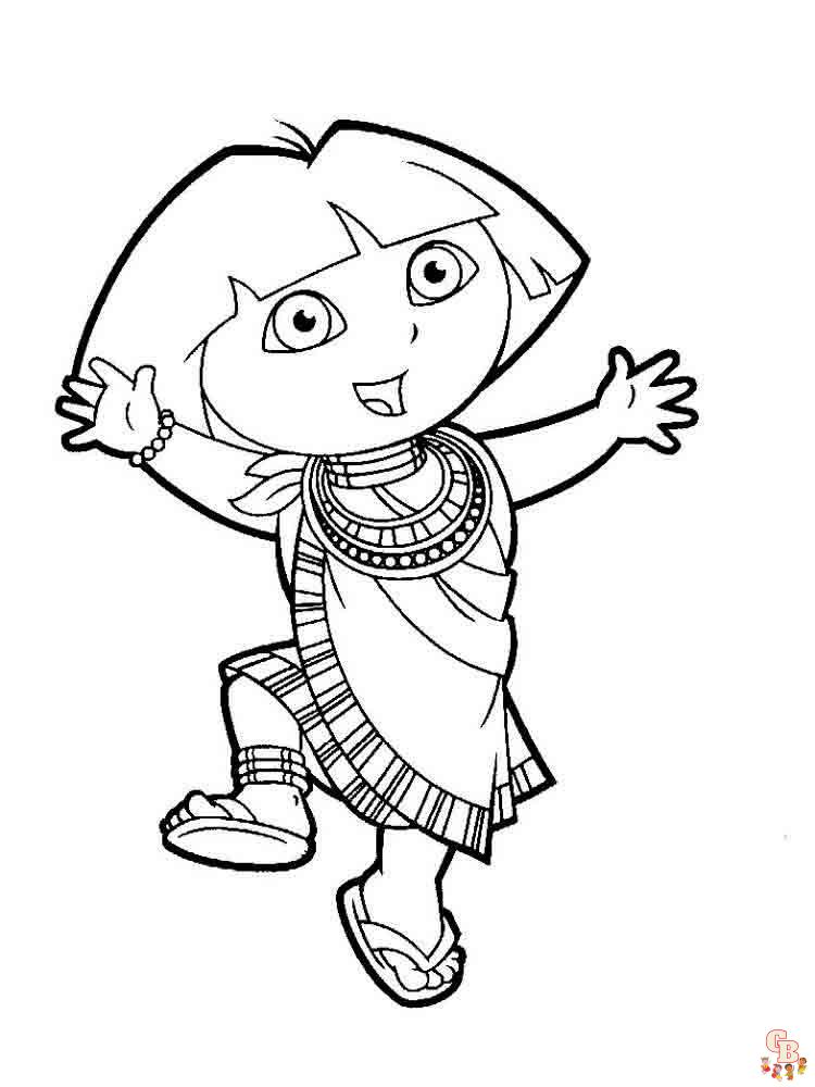 coloriage Dora