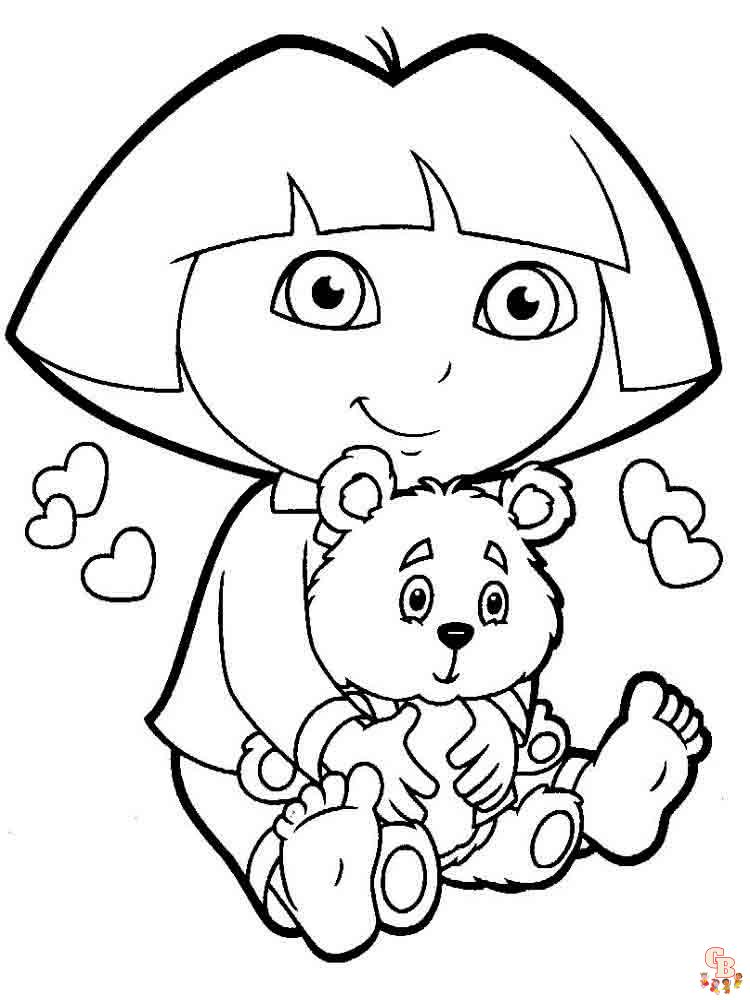 coloriage Dora